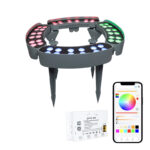 ht6w rgbw tree wrap light, 24v ip65 outdoor landscape ring light | gouly
