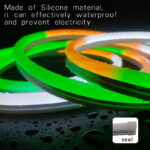 ne5050w60 2801 rgbw chasing silicone neon led strip, dc12v ip67 smart app control | gouly
