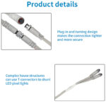 4 wire ip68 led t connector extension cable, 48v dual output splitter | gouly