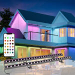 lw24w 24v rgbwic outdoor wall washer light, 24w dc24v ip68 smart app control | gouly