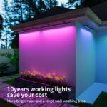 lw24w 24v rgbwic outdoor wall washer light, 24w dc24v ip68 smart app control | gouly
