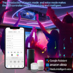 mini wifi bluetooth 2.4g rf led controller, 12 48v smart app control | gouly