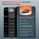 mini wifi bluetooth 2.4g rf led controller, 12 48v smart app control | gouly