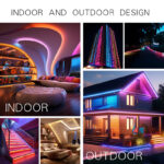 ne5050w60 2801 rgbw chasing silicone neon led strip, dc12v ip67 smart app control | gouly