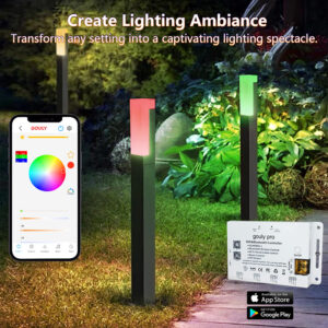 pl12w rgbw led path light, 24v ip65 outdoor bollard landscape light | gouly