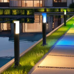 pl12w rgbw led path light, 24v ip65 outdoor bollard landscape light | gouly
