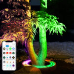 ht6w rgbw tree wrap light, 24v ip65 outdoor landscape ring light | gouly