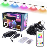108ft smart rgbw ic permanent outdoor lights | gouly