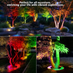 ht6w rgbw tree wrap light, 24v ip65 outdoor landscape ring light | gouly