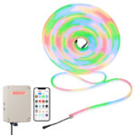 ne5050w60 2904 diy rgbwic neon rope light, ip68 smart app control outdoor flexible light | gouly