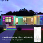 st5050rgbw 2904 24v rgbwic outdoor waterproof led strip light, ip68 smart app control | gouly
