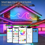 ne5050w60 2904 diy rgbwic neon rope light, ip68 smart app control outdoor flexible light | gouly