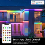 st5050rgbw 2904 24v rgbwic outdoor waterproof led strip light, ip68 smart app control | gouly
