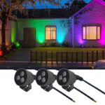 sp3w rgbw 3w rgbw chasing outdoor spotlight, dc12v ip66 aluminum garden light | gouly