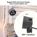 sp3w rgbw 3w rgbw chasing outdoor spotlight, dc12v ip66 aluminum garden light | gouly