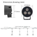 sp3w rgbw 3w rgbw chasing outdoor spotlight, dc12v ip66 aluminum garden light | gouly