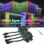 sp901e dc5 24v 5v ttl signal amplifier, 4 output led pixel signal booster | gouly