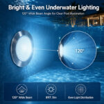 udpl 22w 02 24v rgbw recessed pool light, ip68, 22w | gouly