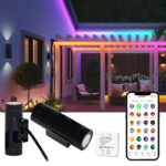 wa6w rgbw 24v rgbwic outdoor wall light, ip65 smart app control | gouly