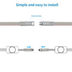4 pin ip68 waterproof 48v extension cable connector, 18awg copper wire | gouly