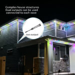 waterproof 1 to 2 y splitter cable for led lights, 0.25m dual output connector | gouly