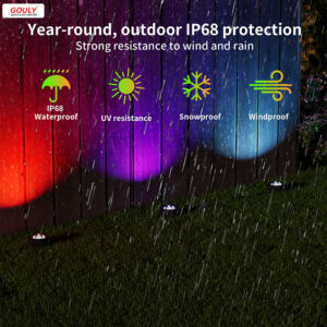 rgbic outdoor ground light dc36v ip68 wifi bluetooth app control landscape light | gouly