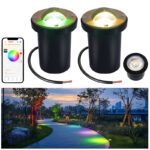 6w smart mr16 rgbw brass directional well light | gouly