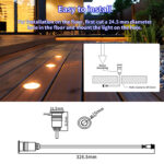 1w smart rgbw recessed deck light ip68 app control | gouly