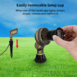 6w mr16 rgbw garden uplight dc24v ip65 app control landscape spotlight | gouly