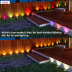 rgbic outdoor ground light dc36v ip68 wifi bluetooth app control landscape light | gouly