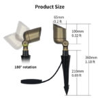 6w mr16 rgbw garden uplight dc24v ip65 app control landscape spotlight | gouly