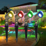 6w mr16 rgbw garden uplight dc24v ip65 app control landscape spotlight | gouly