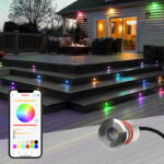 1w smart rgbw recessed deck light ip68 app control | gouly