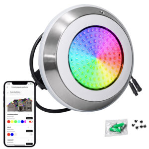 rgbw underwater pool light 24v ip68 stainless steel led pool light | gouly