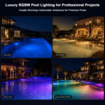rgbw underwater pool light 24v ip68 stainless steel led pool light | gouly
