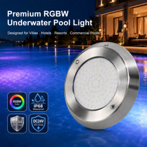 rgbw underwater pool light 24v ip68 stainless steel led pool light | gouly