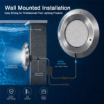 rgbw underwater pool light 24v ip68 stainless steel led pool light | gouly