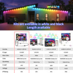 108ft smart rgbw ic permanent outdoor lights | gouly