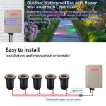 6w smart mr16 rgbw brass directional well light | gouly