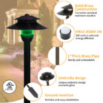 3w smart rgbw brass landscape path light 24v ip65 | gouly