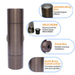 gouly wa12w mr16 rgbw bs smart rgbw brass cylindrical wall light